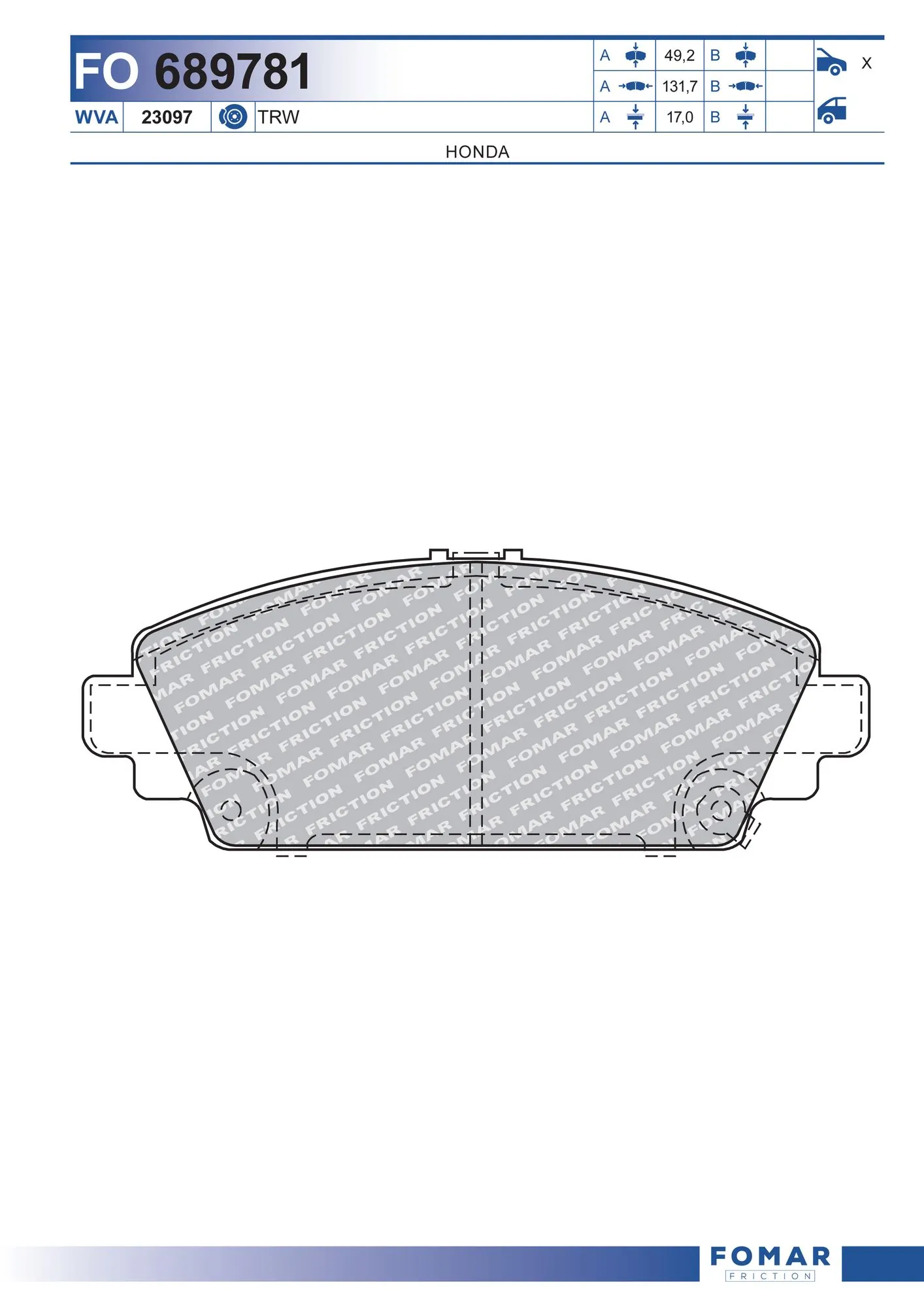 Brake Pad Set, disc brake